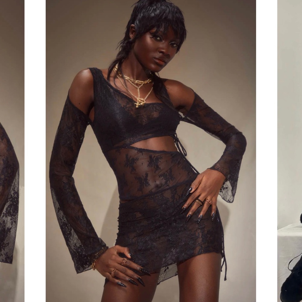 jaded london lace dress!